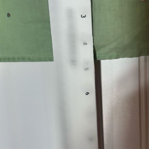 Quacker Factory Green Linen Tank Top 1X Rhinestone Studded Sleeveless Summer - Picture 5 of 8